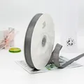 Gray high-density 1/4 inch grosgrain ribbon on a spool for gift box wrapping - 2cm Wide 91m Long / Gray