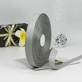 Roll of premium silver-grey grosgrain ribbon with 2cm width for gift packaging - 2cm Wide 91m Long / Silver Gray