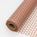 Roll of decorative dusty pink snow dot mesh yarn for flower bouquet wrapping and DIY crafts - Circle Mesh / Khaki