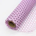 Purple foam snow point mesh roll for DIY flower bouquet packaging and craft supplies - Circle Mesh / Light Purple