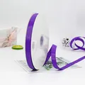 25mm purple grosgrain ribbon roll, 100 yards of 100% polyester for gift wrapping - Purple