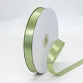 Pale sage green satin ribbon roll 1.5cm wide for elegant gift wrapping and wedding decor - Long Roll / 1.5cm x 91m / Sage Green