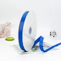 Rotolo di nastro in gros-grain blu reale da 1,5 cm con trama a coste per pacchi regalo - Blu Zaffiro