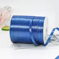 Deep blue satin ribbon with gold edges on a roll for gift wrapping and DIY crafts - Gold-rimmed Royal Blue 450m X 0.6cm