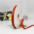 Rotolo di nastro grosgrain rosso arancio 1.5cm per fiori e confezioni regalo - Arancione