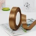 Cinta de satén de una cara marrón bronce para envolver regalos y manualidades - Chocolate