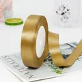 Cinta de raso en color oro champán para envolver regalos y decoración floral de poliéster - Champán dorado