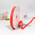 Rotolo di nastro grosgrain arancione corallo 1,5 cm per confezioni regalo e decori - Rosso Arancio