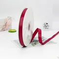 Nastro grosgrain rosso scuro da 1,5 cm con trama a coste per confezioni regalo - Bordeaux