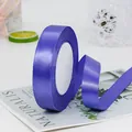 Rollo de cinta de raso morada de 2 cm para envolver regalos y manualidades caseras - Azul Violeta