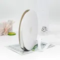 Λευκή κορδέλα grosgrain με ραβδωτή υφή για συσκευασία δώρων και χειροτεχνίες DIY - Λευκό