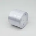Single roll of glossy white satin ribbon for gift decoration and DIY crafts - Single Roll Pack / White