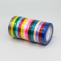 Colorful set of satin ribbon rolls in various shades for elegant gift decoration - 14-Color Set