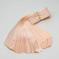 Set of apricot satin ribbons with silky texture for gift wrapping and DIY crafts - Satin Style / Champagne Pink