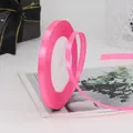 Pink satin ribbon roll 6mm wide for luxury gift wrapping and decorative crafts - Hot Pink