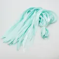 Batch of mint green satin ribbons with smooth silk finish for gift packaging and DIY crafts - Satin Style / Light Tiffany Blue