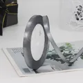 6mm silver grey satin ribbon roll for elegant gift wrapping and craft decoration - Gray