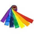 Regenboog satijnen linten in zeven kleuren voor DIY-ambachten en vroege educatie dans - Brede Breedte / Regenboog