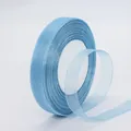 1.5cm light blue translucent organza ribbon roll for gift wrapping and hair styling - Lake Blue