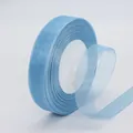 Nastro in organza di chiffon azzurro 2cm per confezioni regalo e artigianato fai da te - Blu lago