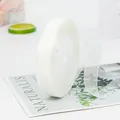 Roll of 1.5cm wide white translucent organza ribbon for DIY gift packaging and crafts - White