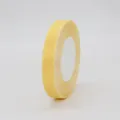 Light yellow transparent chiffon ribbon roll for gift wrapping and DIY crafts - Light gold