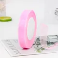 Pink 1.5cm sheer organza ribbon roll for gift wrapping and DIY crafts hair bows - Pink