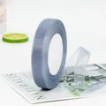 Grey-blue semi-transparent chiffon ribbon roll for gift wrapping and DIY crafts - Gray