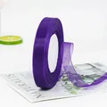 Deep purple 1.5cm transparent organza ribbon roll for gift wrapping and DIY crafts - Purple