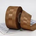 Deep bronze 4cm grosgrain ribbon with satin edges for gift wrapping and DIY crafts - Coffee