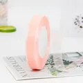 Pink sheer organza ribbon roll with reinforced edges for gift wrapping and DIY crafts - Champagne Pink