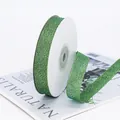 Nastro luccicante verde metallizzato per decorazioni di scatole regalo di Natale - Verde