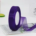 Rotolo di nastro in organza viola scuro da 2cm per confezioni regalo e progetti fai da te - Viola