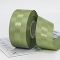 Olive green 4cm grosgrain ribbon roll for DIY crafts and gift wrapping decoration - Army Green