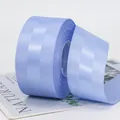 Rotolo di nastro in gros-grain azzurro a righe per confezioni regalo e decorazioni DIY - Blu