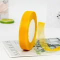Bright yellow organza ribbon roll 1.5cm wide for gift wrapping and hair braiding - Gold Yellow
