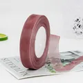 Rotolo di nastro di chiffon rosa antico da 2cm per regali e creazioni fai da te - Viola grigio chiaro