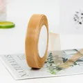 2cm semi-transparent champagne chiffon organza ribbon roll for luxury gift wrapping - Khaki