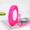 Roll of 2.5cm deep pink organza ribbon for gift wrapping and DIY crafts - Light Rose
