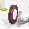 Brown chiffon organza ribbon roll 1.5cm wide for gift wrapping and DIY crafts - Dark Coffee