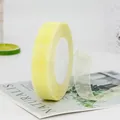 Nastro in organza giallo chiaro 2cm in rotolo con finitura traslucida per regali - Giallo chiaro