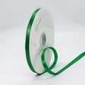 Nastro di raso di poliestere verde brillante da 1cm per regali e artigianato - 1cm x 100 Yards / verde brillante
