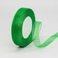 Nastro d'organza verde semitrasparente per confezionamento di scatole regalo - Verde