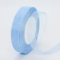 Nastro in organza celeste in rotolo da 2 cm per confezioni regalo e decorazioni fai-da-te - Blu Acqua