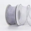 Ruban d'organza violet clair translucide sur bobines pour décoration florale - En Rouleau / Gris
