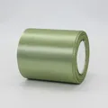 Sage green satin ribbon roll with silk finish for gift wrapping and DIY crafts - Short Roll / 10cm x 22m / Sage Green