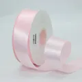 Cinta de satén rosa de poliéster de una cara 4cm rollo de 50 yardas para regalo - Rosa