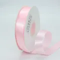 Enkelzijdig 2cm roze polyester satijnen lint voor geschenkverpakking en knutselen - Roze