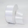 Single roll of 4cm wide premium white satin ribbon for elegant wedding gift wrapping - 4cm*45m / White