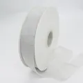 3cm weißes transparentes Organzaband für Geschenkverpackungen und DIY-Bastelarbeiten - Silbergrau